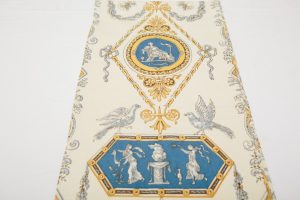 Table Runner - Blue/gold scroll (2.8m x 30cm - £25)