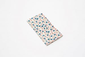 Handkerchief - Liberty tana lawn Pansies/Rosebuds (45cm/30cm square - large £9/medium £6)